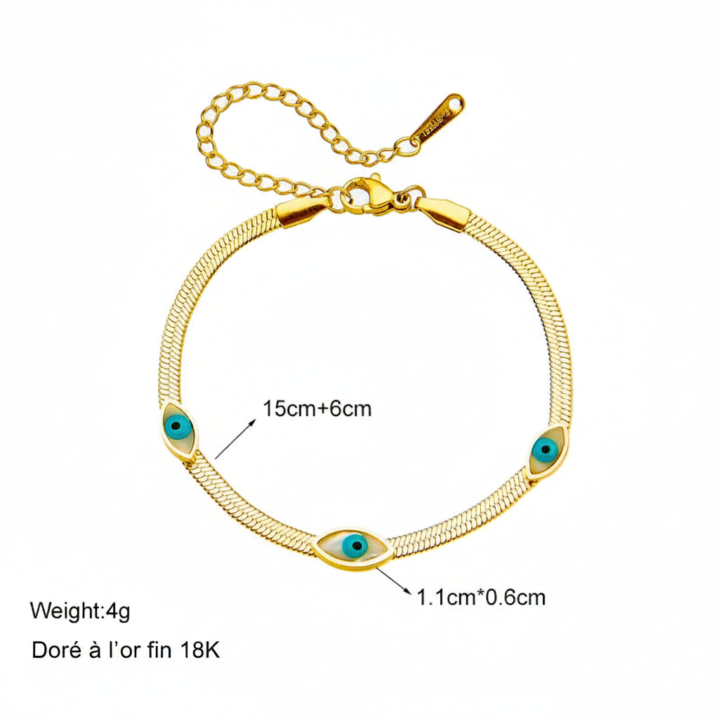 Bracelet "Thalassa" – L'Œil Protecteur Égée