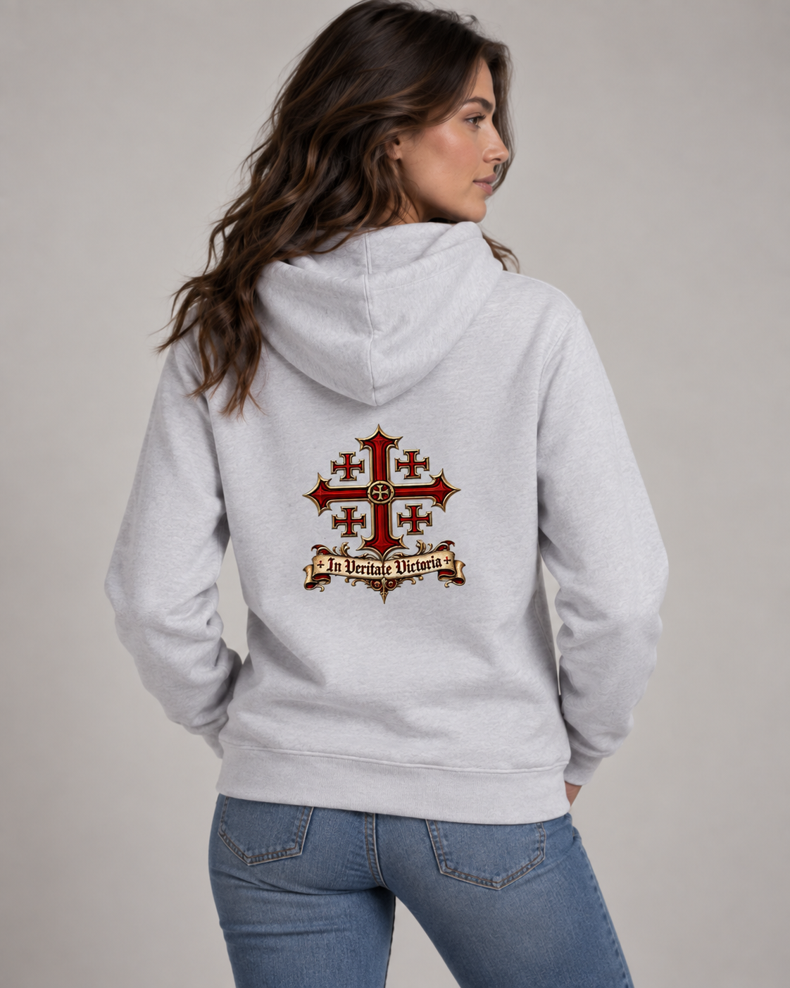 Sweat à capuche « Hierosolyma » — In Veritate Victoria