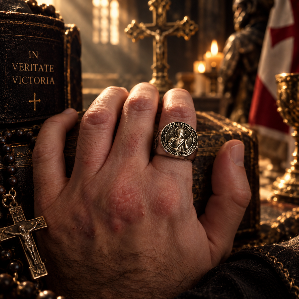 Chevalière « Saint Longin » – Le Triomphe de la Lumière