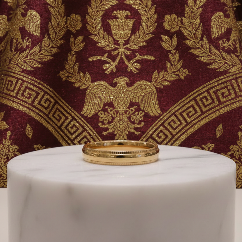 Bague "Aurelius" – L'Anneau Signature en Acier Brossé