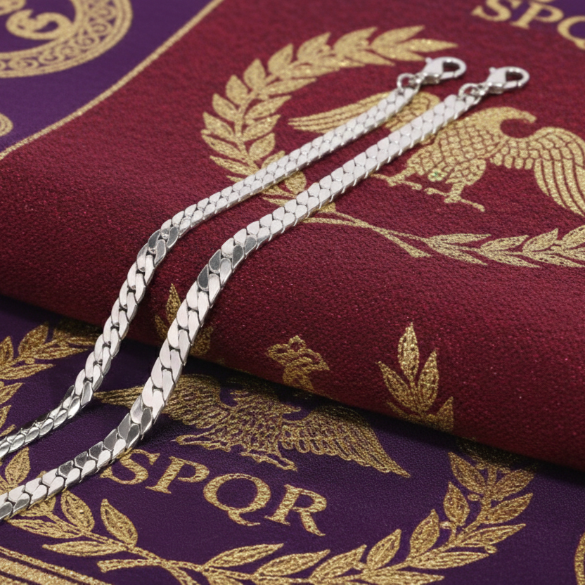 Bracelet Gourmette "Vincit" en Acier Inoxydable – Maille Cubaine Classique & Inaltérable