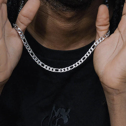 Collier "Héritage" – Chaîne à Mailles Cubaines en Acier Inoxydable