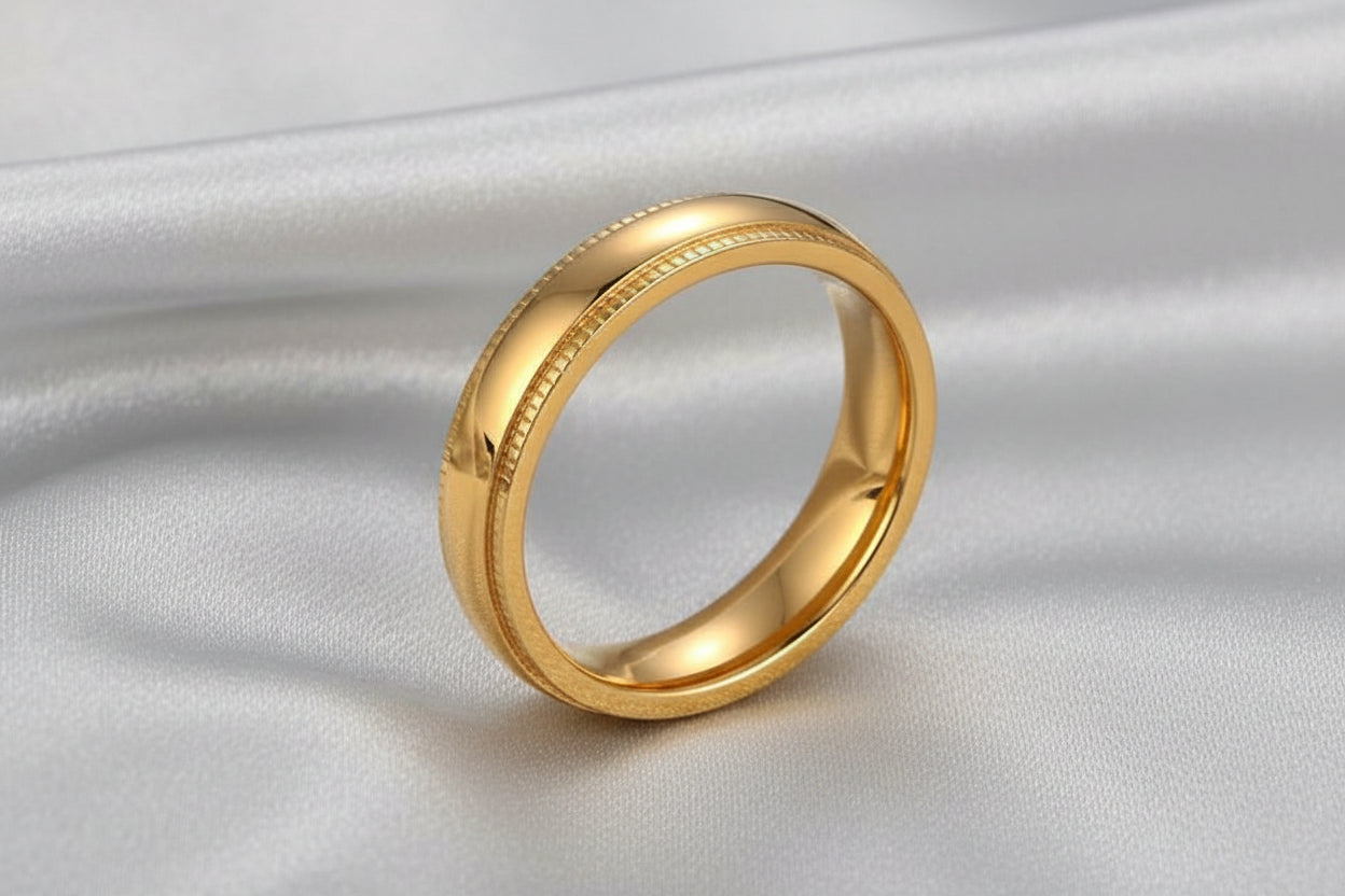 Bague "Aurelius" – L'Anneau Signature en Acier Brossé