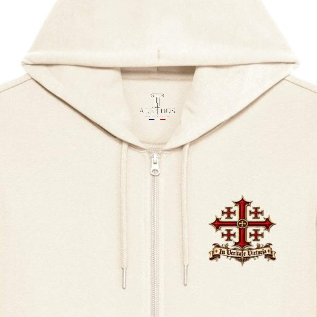 Sweat zippé « Hierosolyma » — In Veritate Victoria