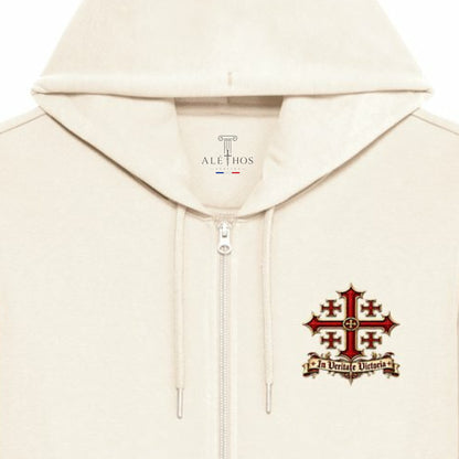 Sweat zippé « Hierosolyma » — In Veritate Victoria