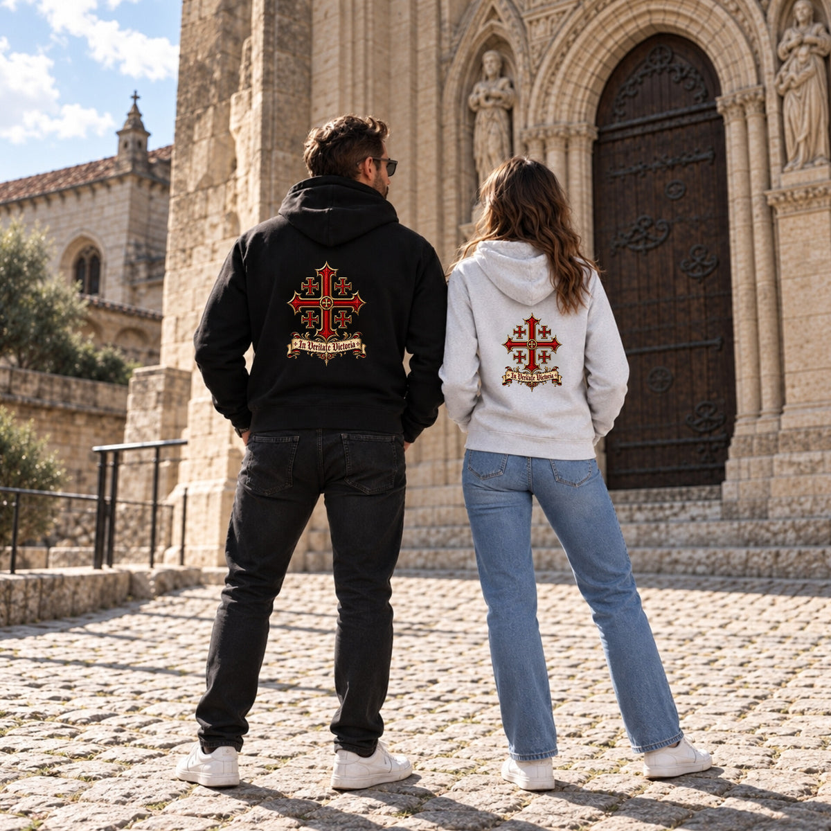 Sweat à capuche « Hierosolyma » — In Veritate Victoria