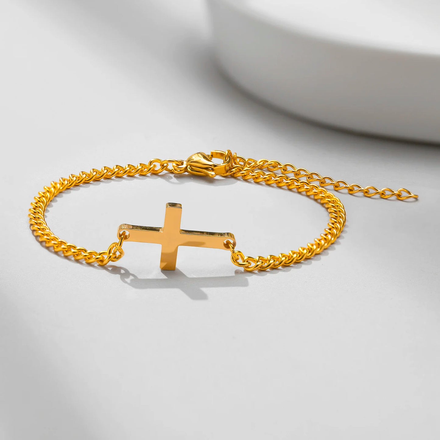 Bracelet "La Croix du Voyageur" – Acier Inoxydable & Symbole Éternel