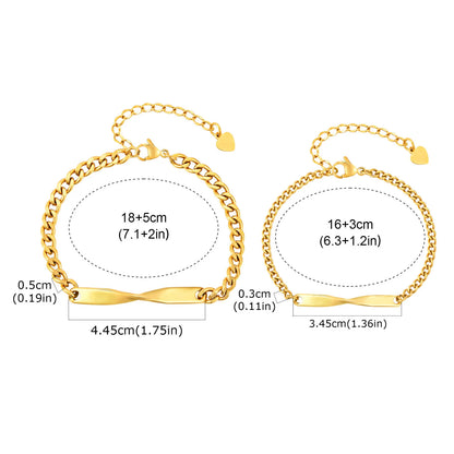 Bracelet pour couple "Invictus Amor"  (L'Amour Invaincu)