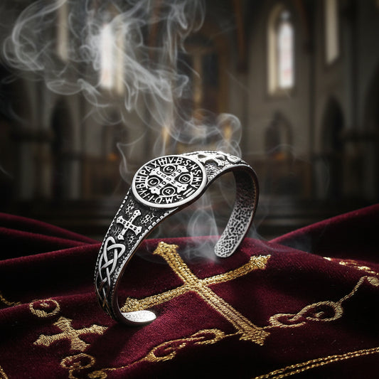 Bracelet Manchette "Benedictio" – La Croix de Saint Benoît