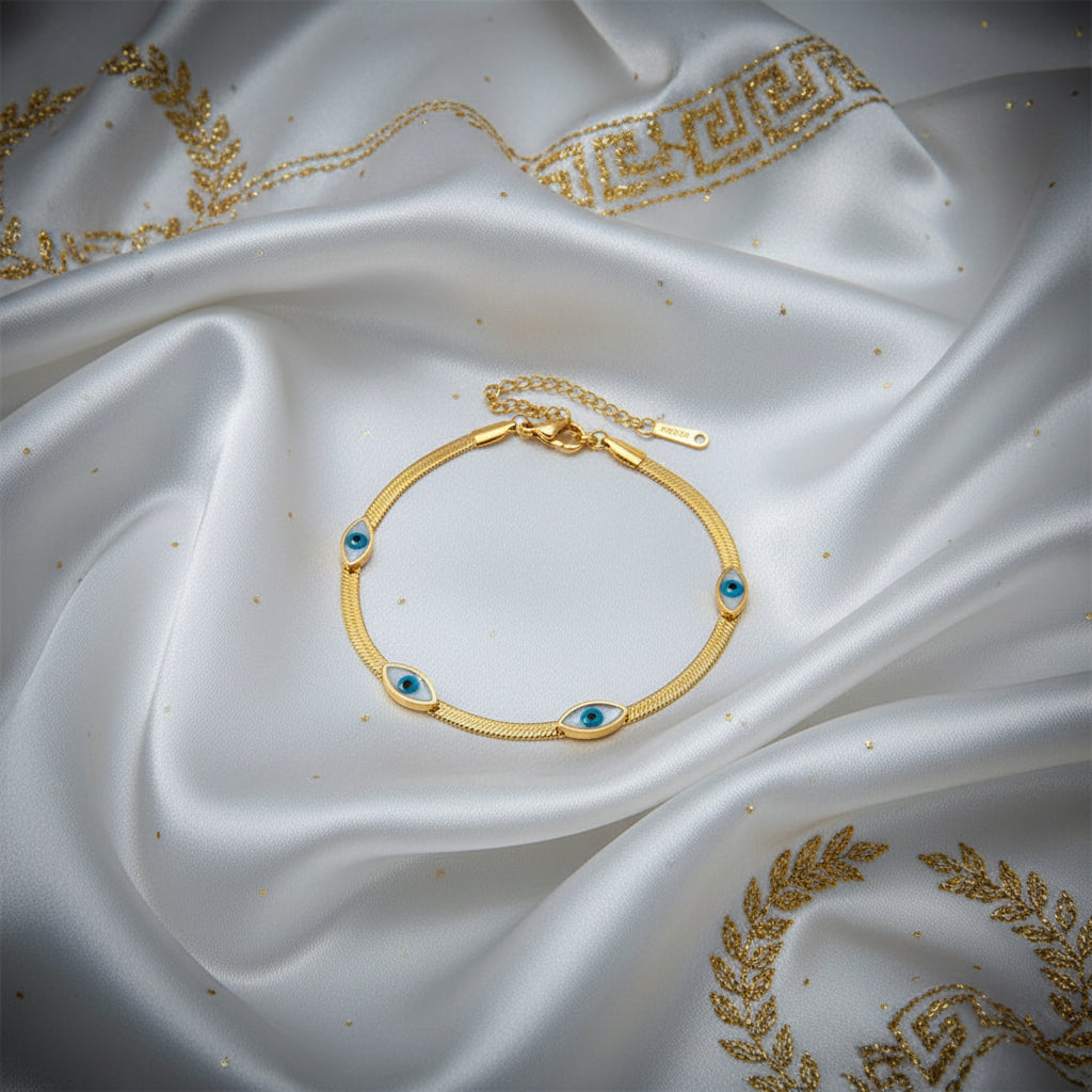 Bracelet "Thalassa" – L'Œil Protecteur Égée