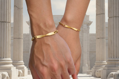Bracelet pour couple "Invictus Amor"  (L'Amour Invaincu)