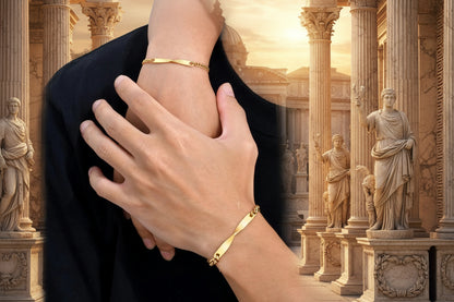 Bracelet pour couple "Invictus Amor"  (L'Amour Invaincu)
