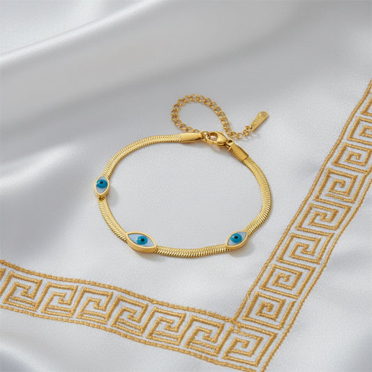 Bracelet "Thalassa" – L'Œil Protecteur Égée