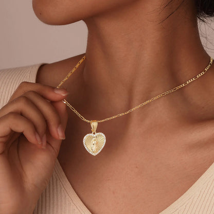 Collier "Sancta" – Le Cœur de la Vierge Marie