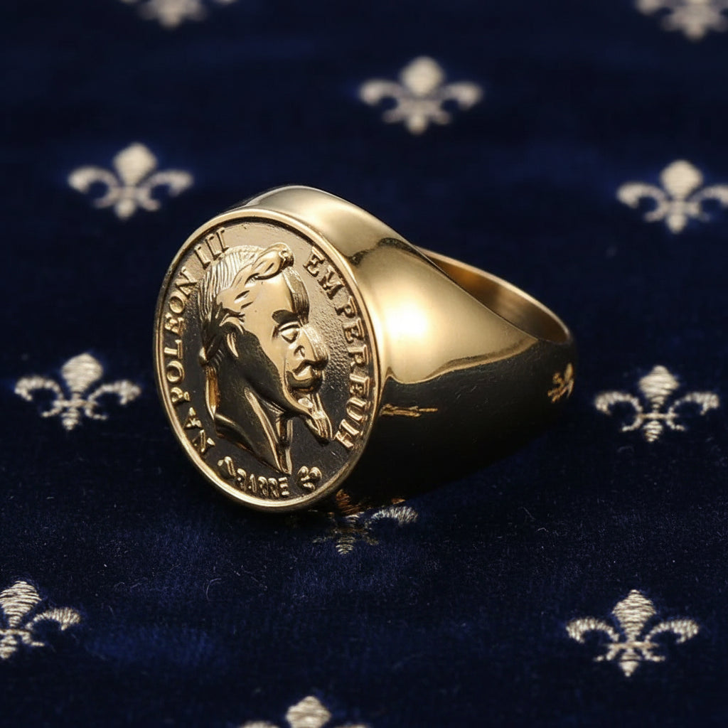 Chevalière "Empereur" – L’Éclat du Second Empire