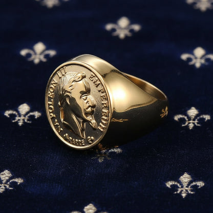 Chevalière "Empereur" – L’Éclat du Second Empire