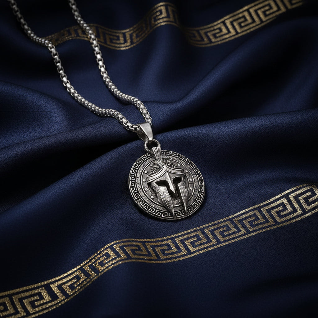 Collier "Aspis" – Le Bouclier de Sparte