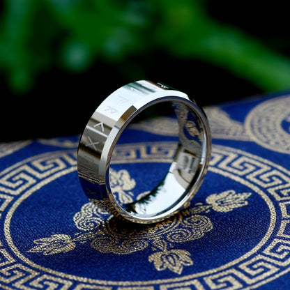 Bague "Aeterna Invinctus" – L'Anneau du Temps Suspendu - 10 fois plus dur que l'or 18 carats et 4 fois plus dur que le titane