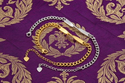 Bracelet pour couple "Invictus Amor"  (L'Amour Invaincu)
