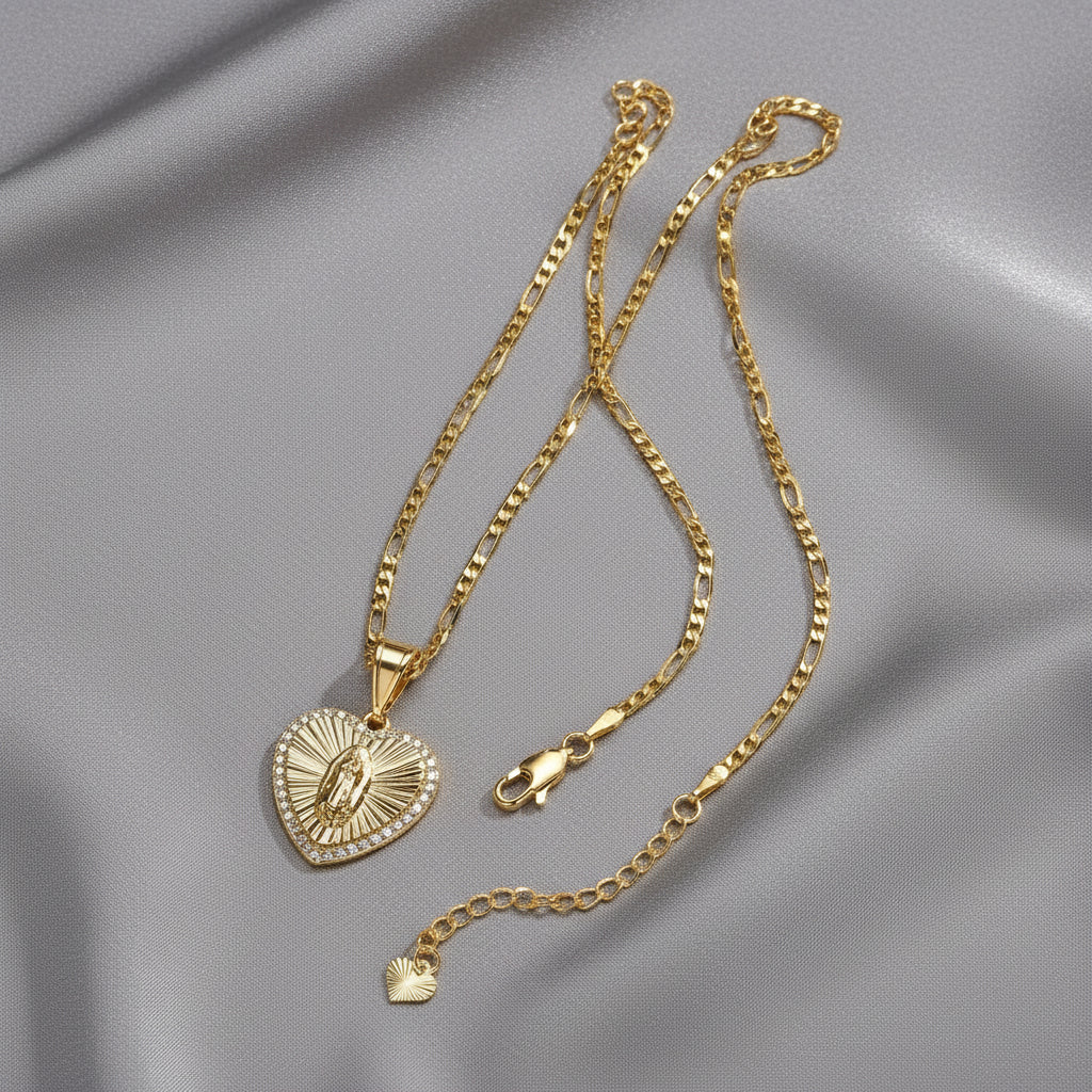 Collier "Sancta" – Le Cœur de la Vierge Marie