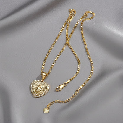 Collier "Sancta" – Le Cœur de la Vierge Marie