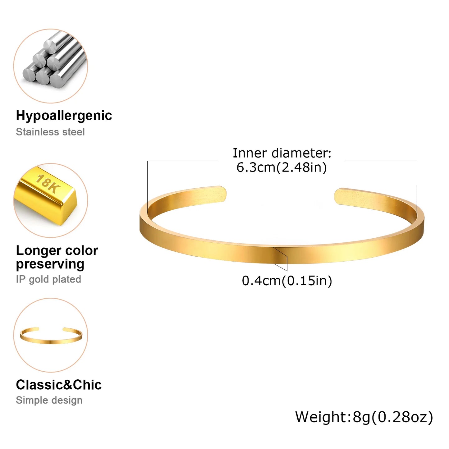 Bracelet Jonc "Nodus" – L'Épure Absolue