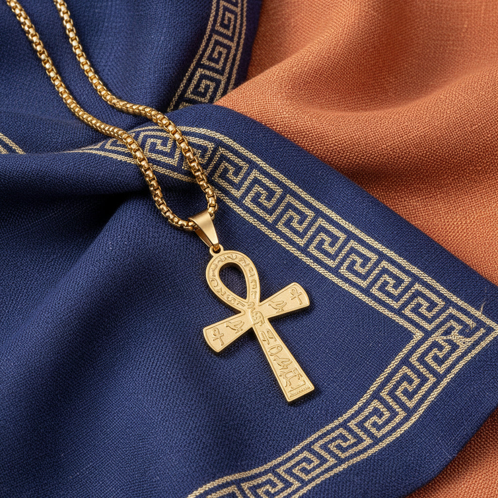 Collier "Ankhou" – La Croix de Vie Égyptienne
