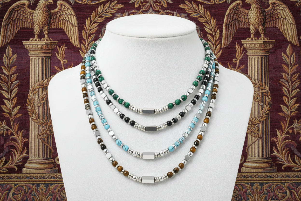 Duo "Elementum" Bracelet/Collier – Les Fondations de la Force