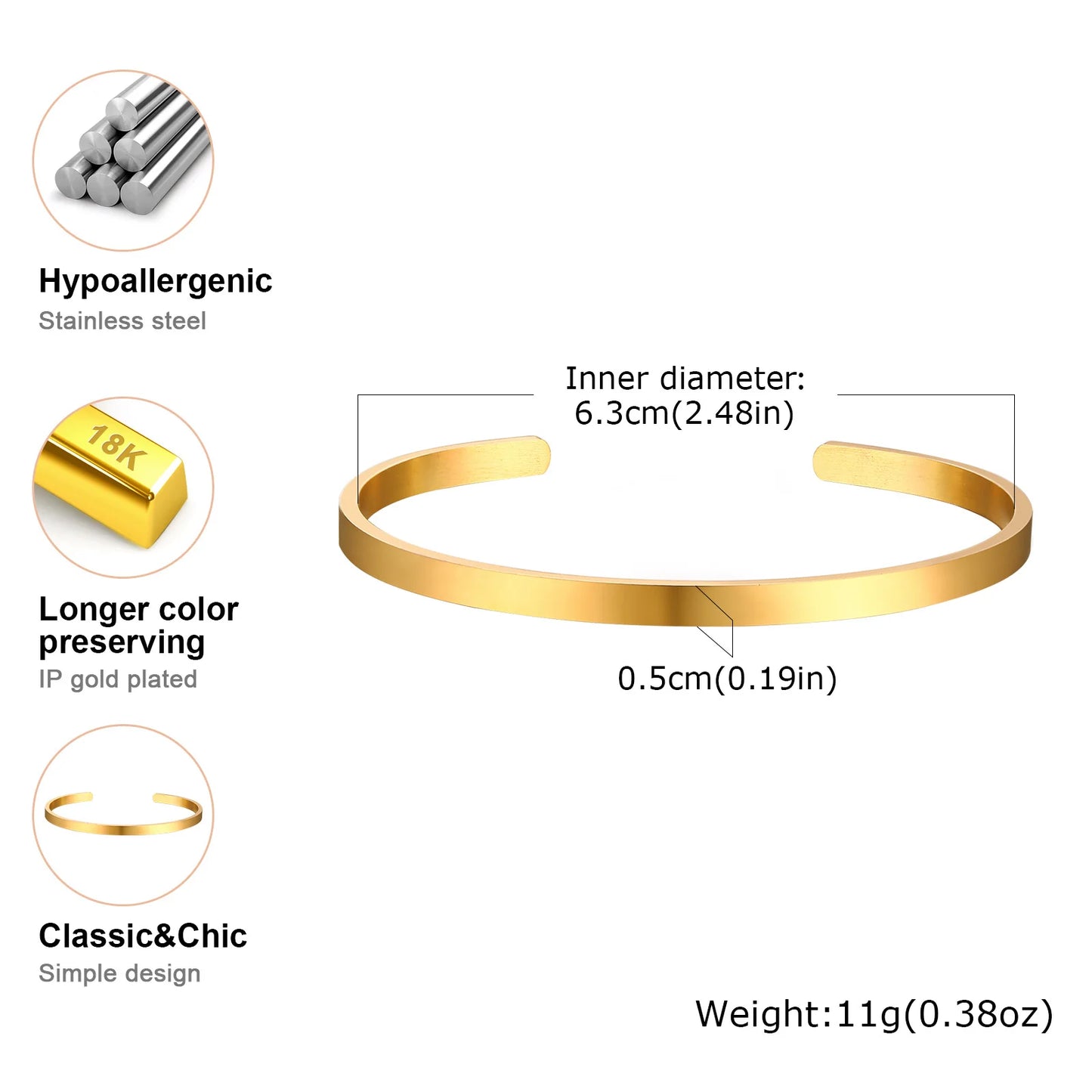 Bracelet Jonc "Nodus" – L'Épure Absolue