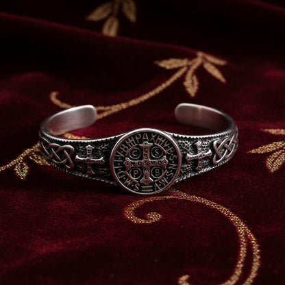 Bracelet Manchette "Benedictio" – La Croix de Saint Benoît