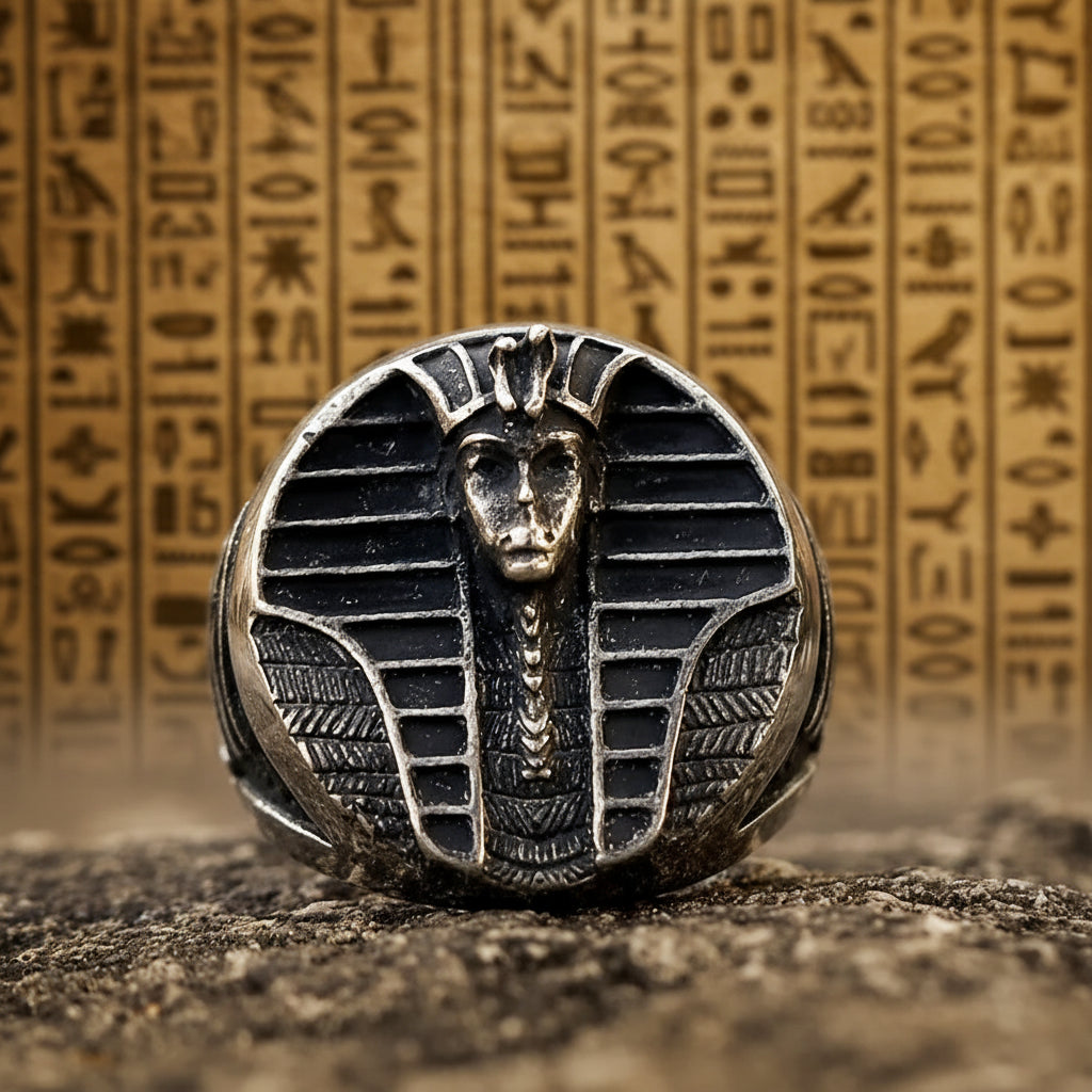 Chevalière "Kemet" – Le Sceau du Pharaon