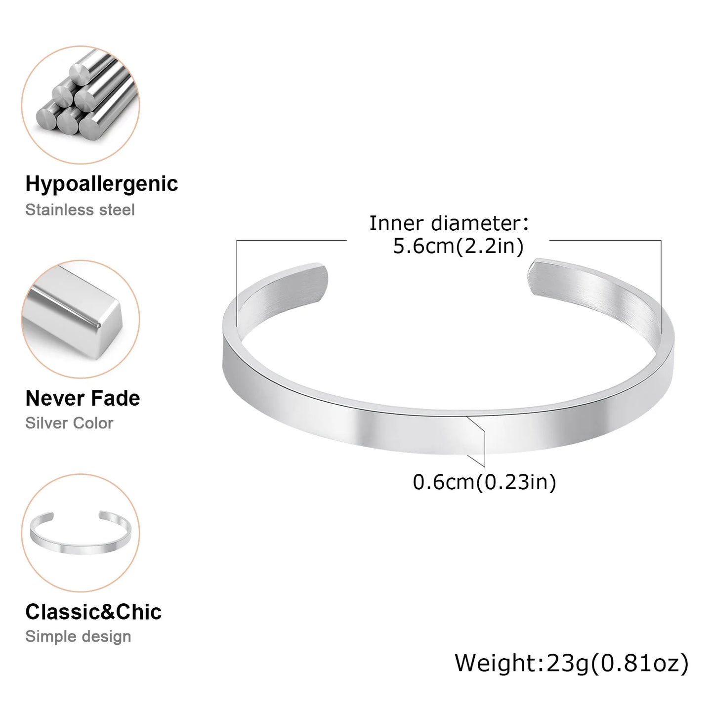 Bracelet Jonc "Nodus" – L'Épure Absolue
