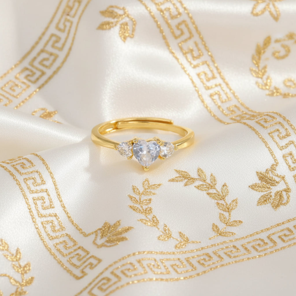 Bague Ajustable "Amare" – La Promesse du Cœur