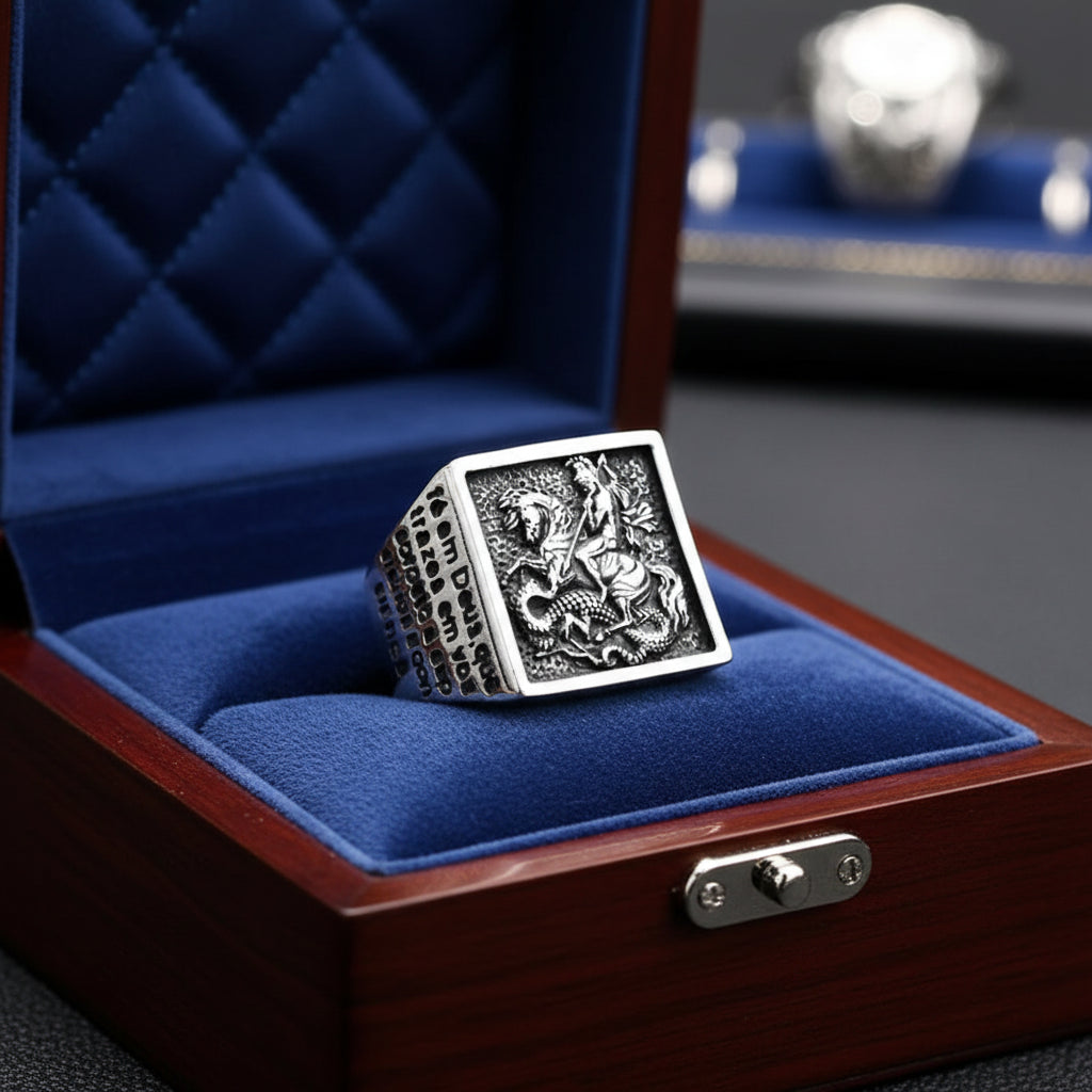 Chevalière "Invictus" – Le Sceau du Triomphe ( Stock limité ! / Notre chevalière la plus portée🔥 )