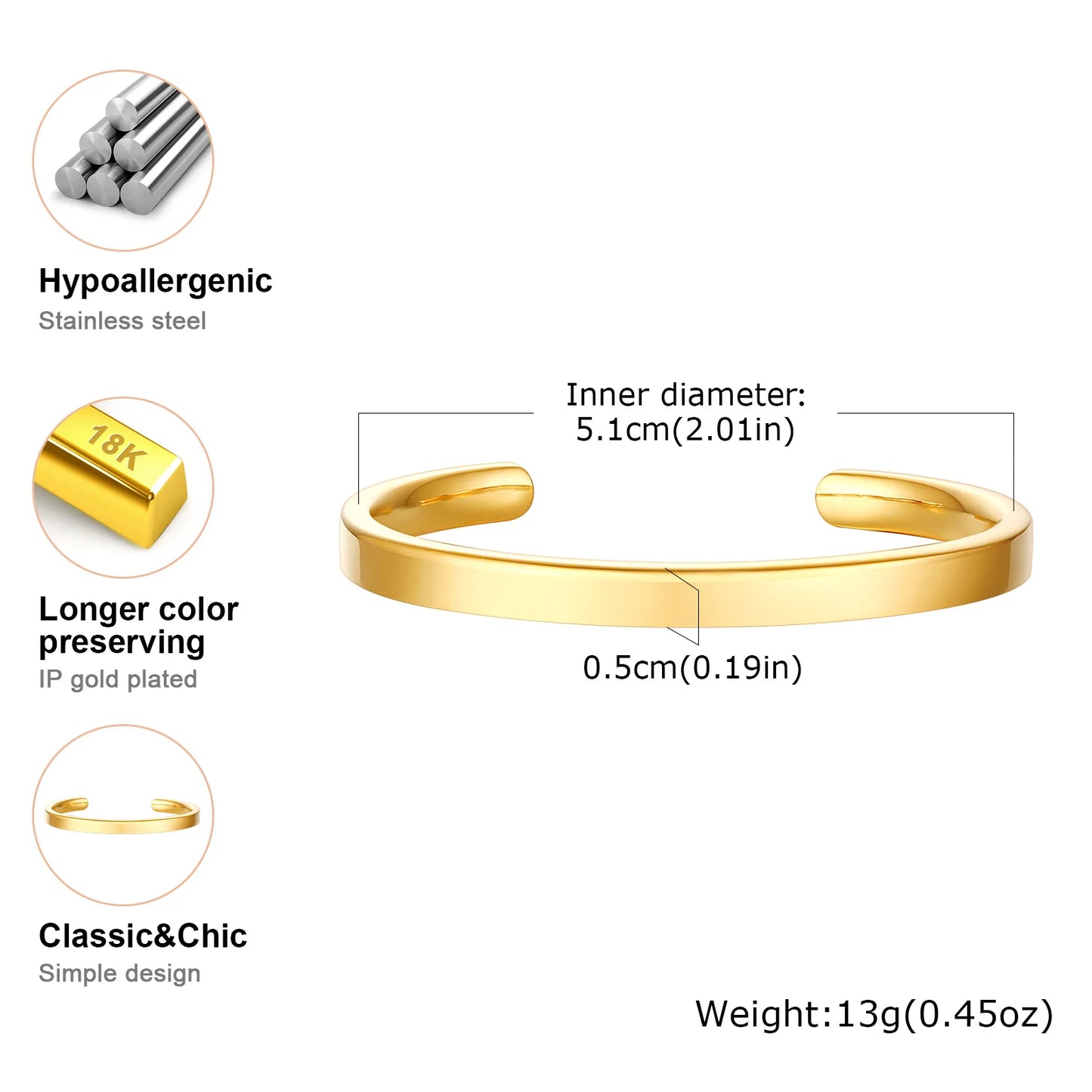 Bracelet Jonc "Nodus" – L'Épure Absolue