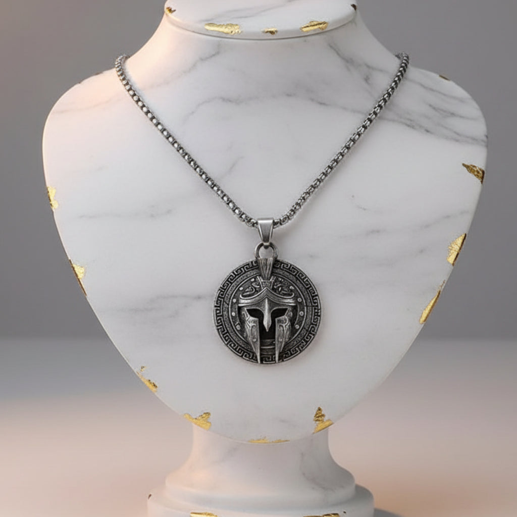 Collier "Aspis" – Le Bouclier de Sparte
