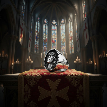 Chevalière "Passio" – Le Sacrifice de l'Invaincu