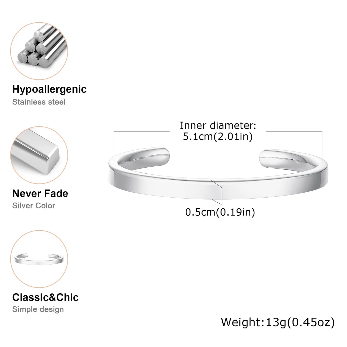Bracelet Jonc "Nodus" – L'Épure Absolue