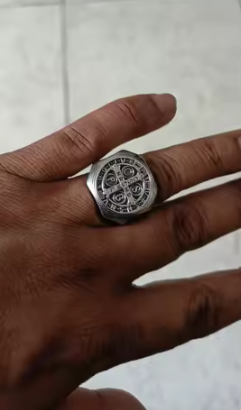 Chevalière "Benedictio" – Le Bouclier de la Foi