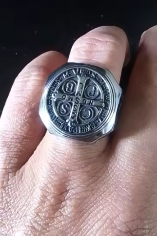 Chevalière "Benedictio" – Le Bouclier de la Foi