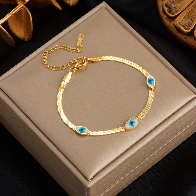 Bracelet "Thalassa" – L'Œil Protecteur Égée