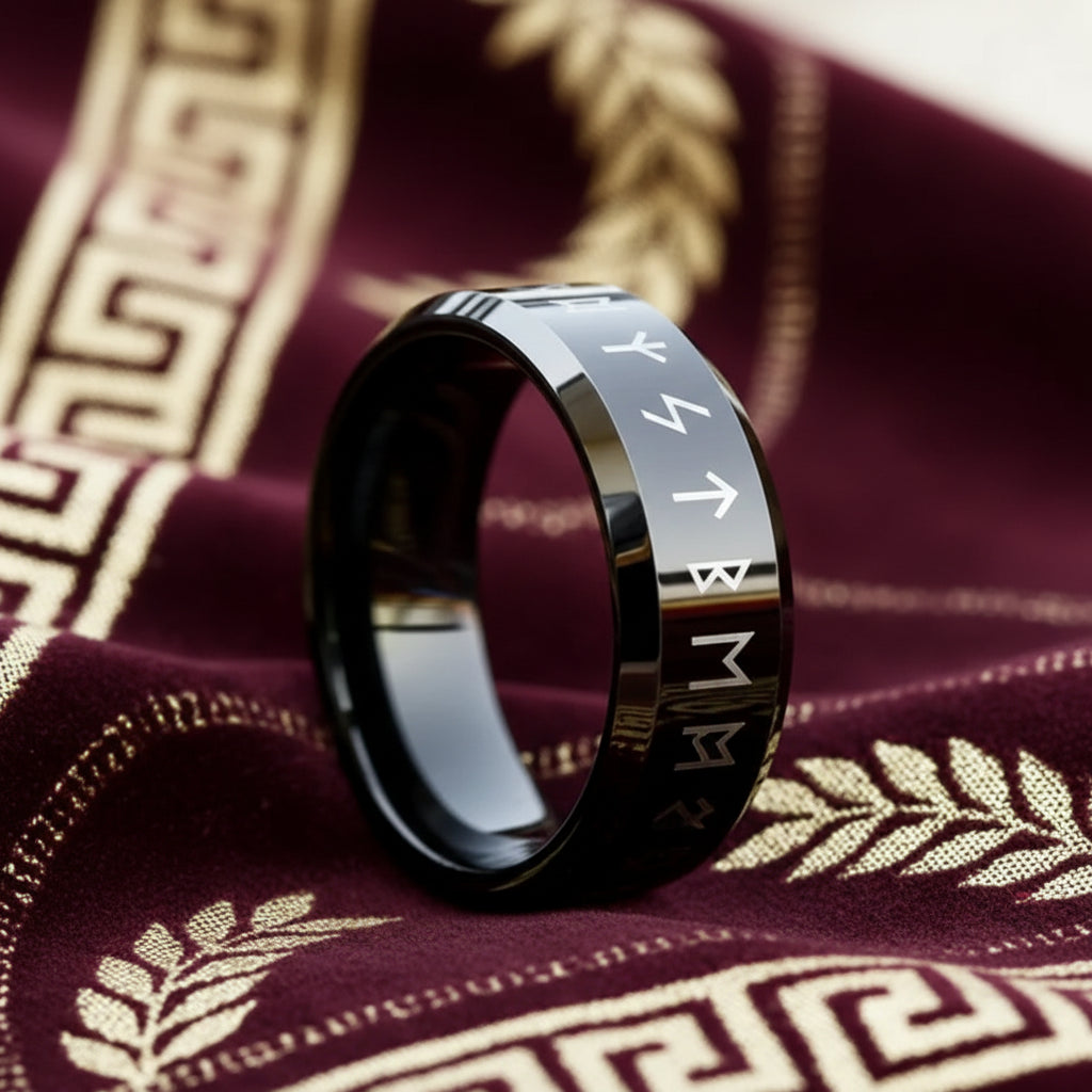 Bague "Aeterna Invinctus" – L'Anneau du Temps Suspendu - 10 fois plus dur que l'or 18 carats et 4 fois plus dur que le titane