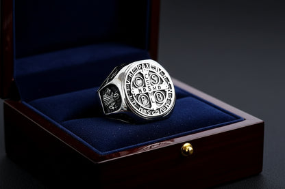 Chevalière "Benedictio" – Le Bouclier de la Foi