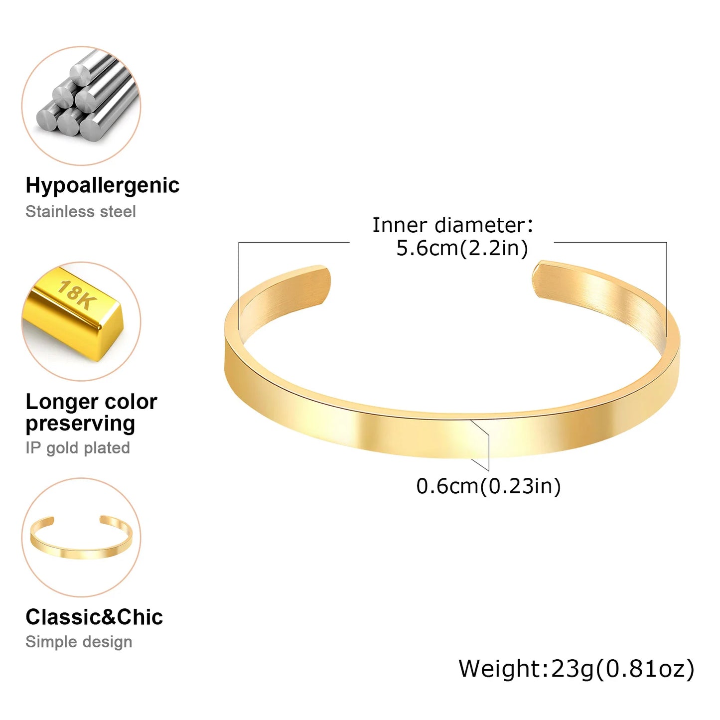 Bracelet Jonc "Nodus" – L'Épure Absolue