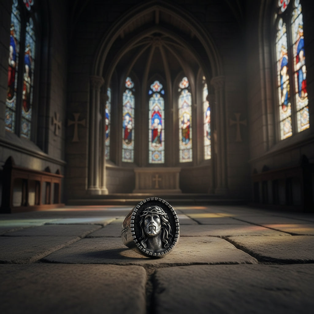 Chevalière "Passio" – Le Sacrifice de l'Invaincu