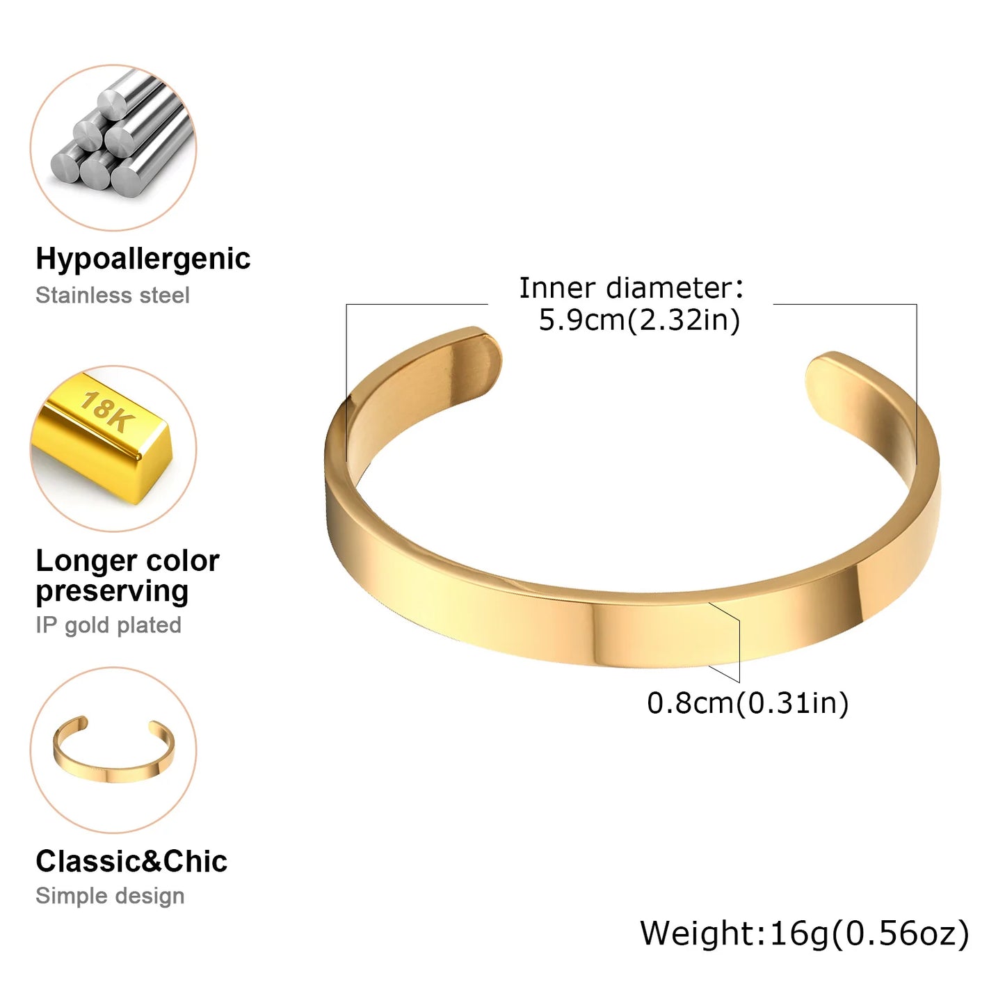 Bracelet Jonc "Nodus" – L'Épure Absolue