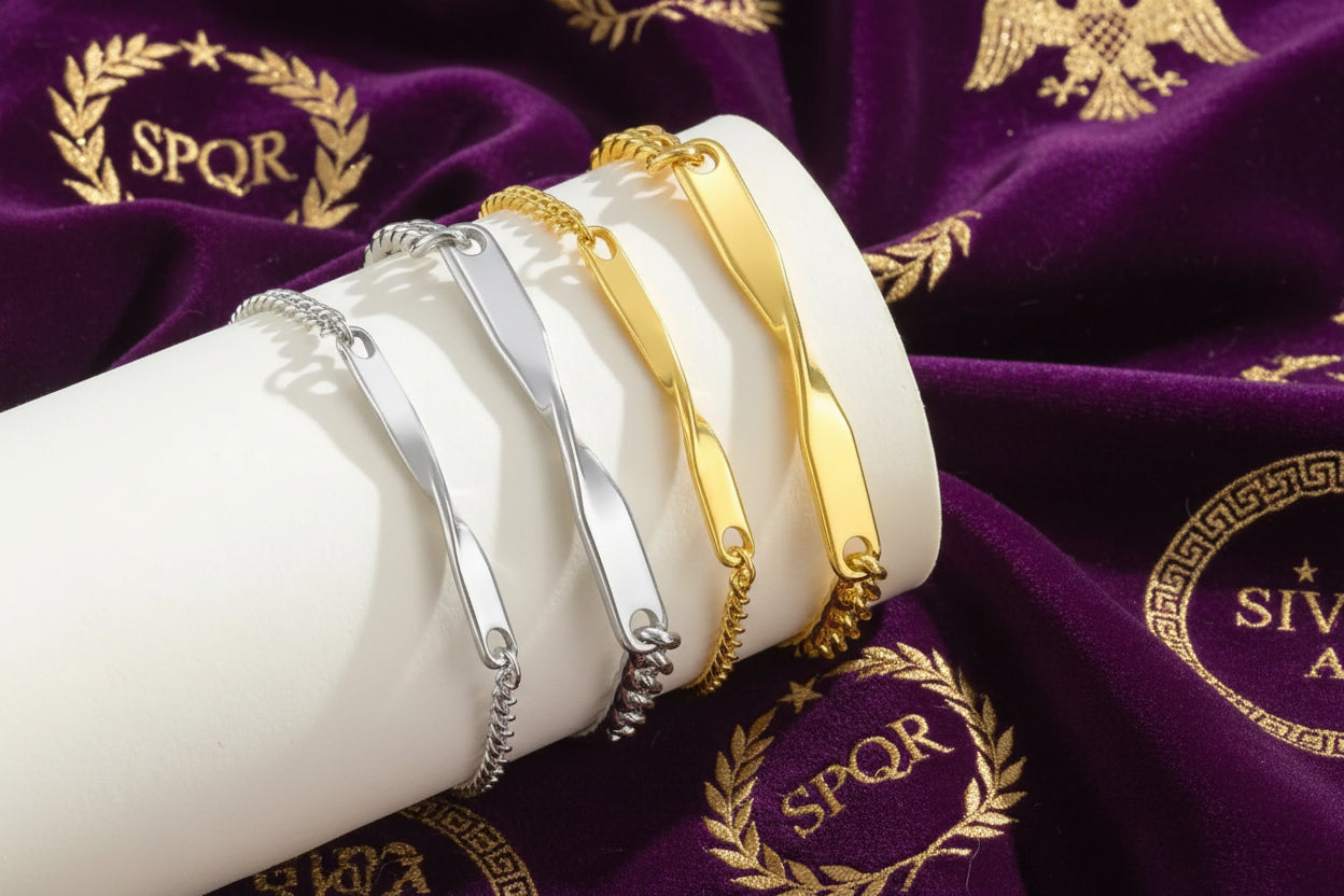 Bracelet pour couple "Invictus Amor"  (L'Amour Invaincu)