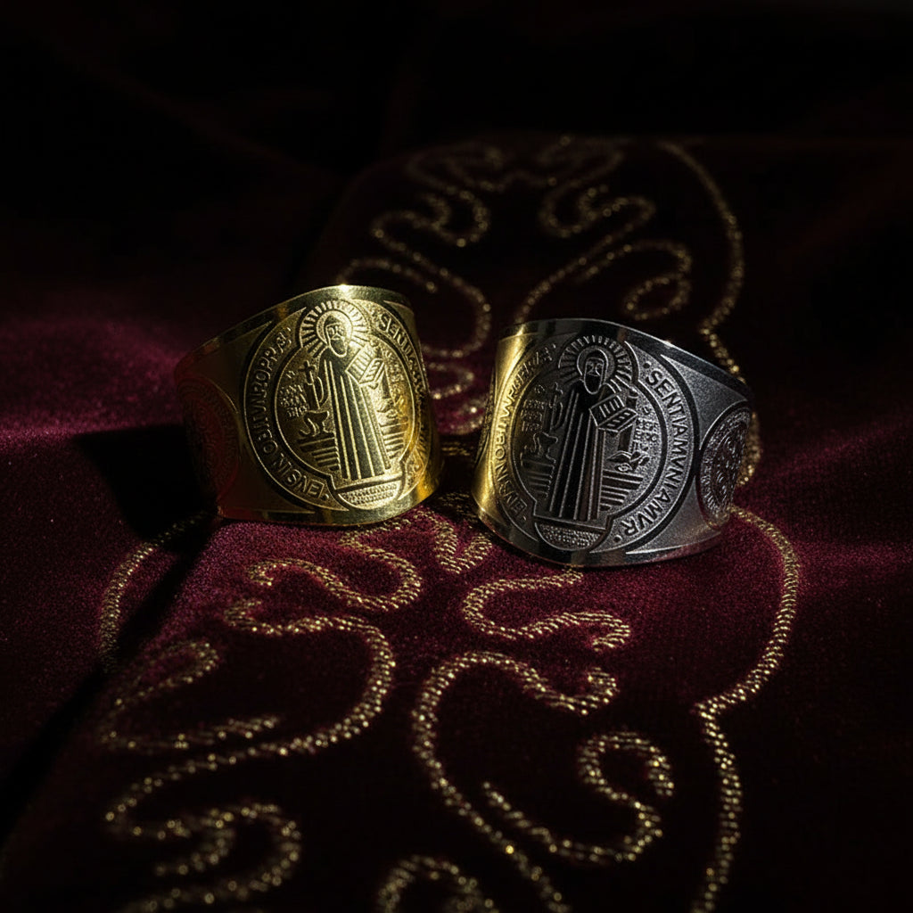 Bague Manchette "Patronus" – Le Sceau de Saint Benoît