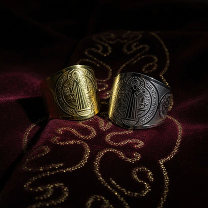 Bague Manchette "Patronus" – Le Sceau de Saint Benoît