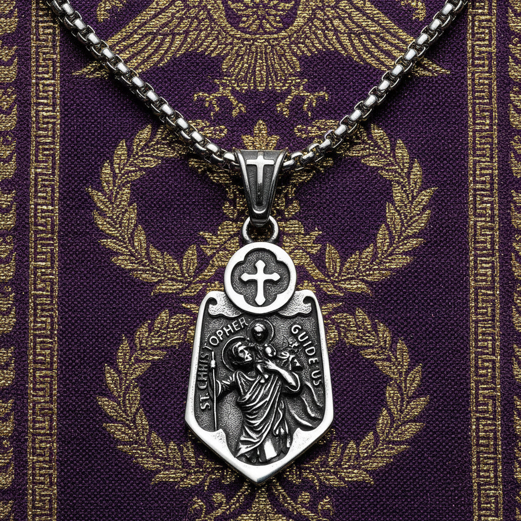 Collier "Viator" – Le Bouclier de Saint Christophe